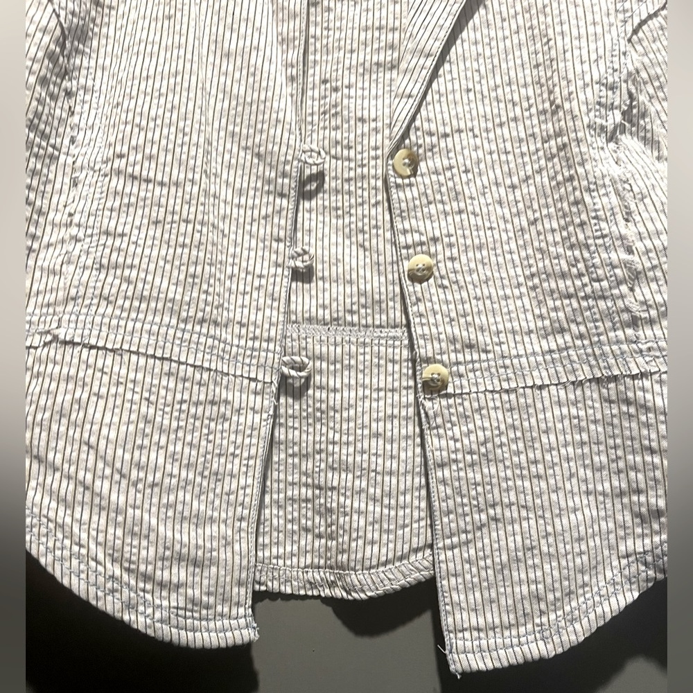 Free People Striped Button-Up Blouse - Picture 5 of 9